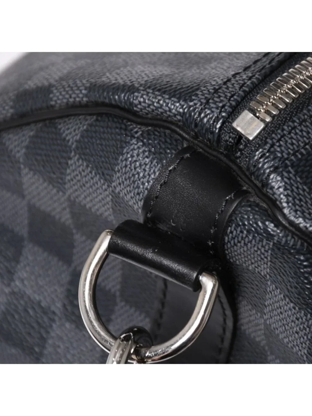 Louis Vuitton Keepall Bandouliere 55 Boston Bag Damier Graphite Black